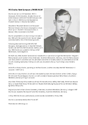A preview of a PDF biography for Samson, Charles Nott